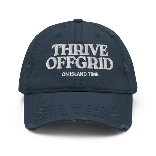 ISLAND TIME Distressed Dad Hat