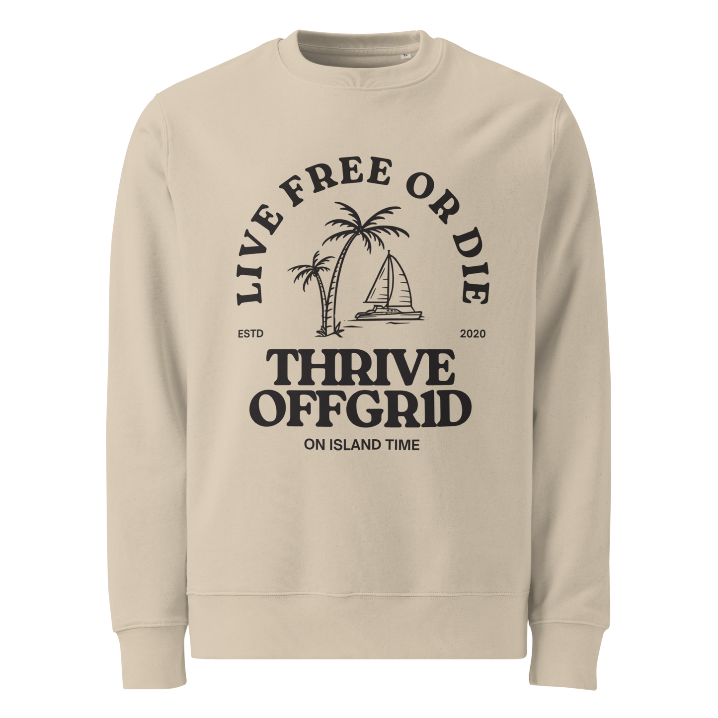 ISLAND TIME Unisex organic sweatshirt