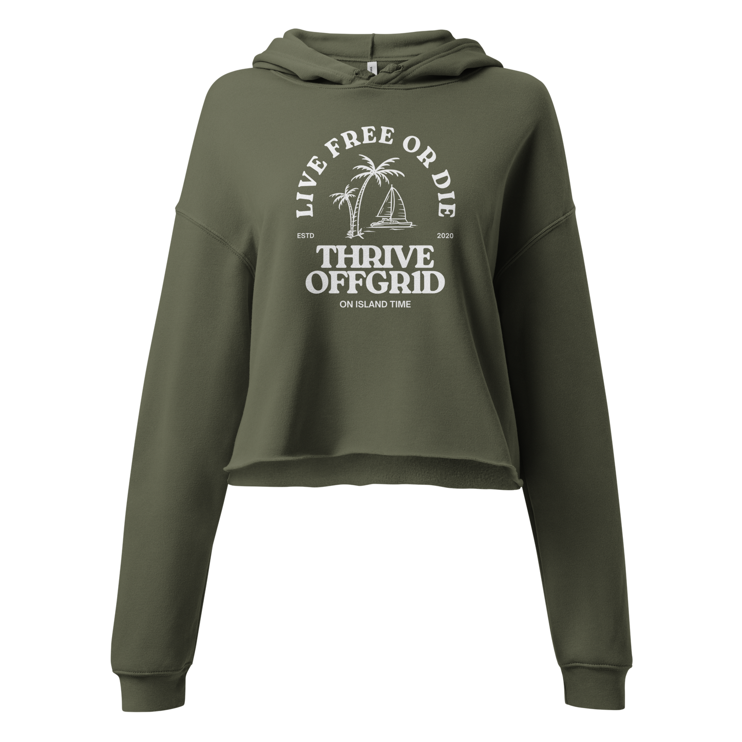 ISLAND TIME Crop Hoodie