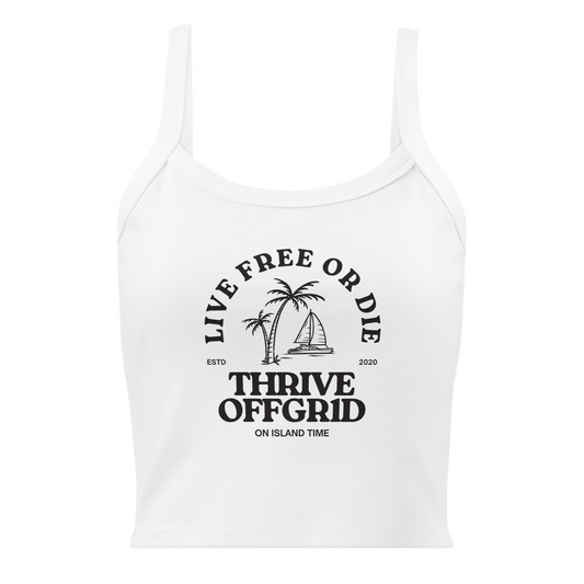 ISLAND TIME Women’s micro-rib tank top