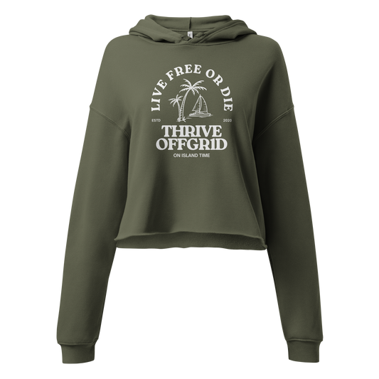 ISLAND TIME Crop Hoodie