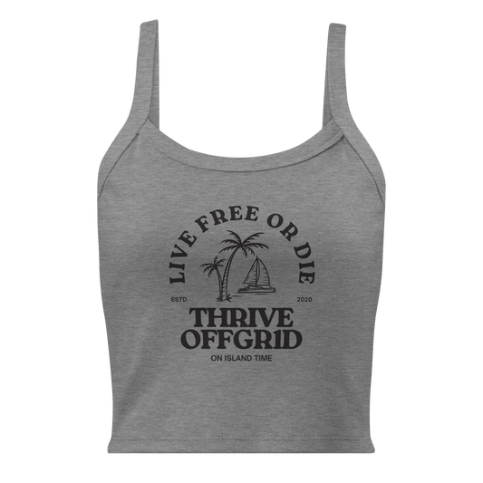 ISLAND TIME Women’s micro-rib tank top